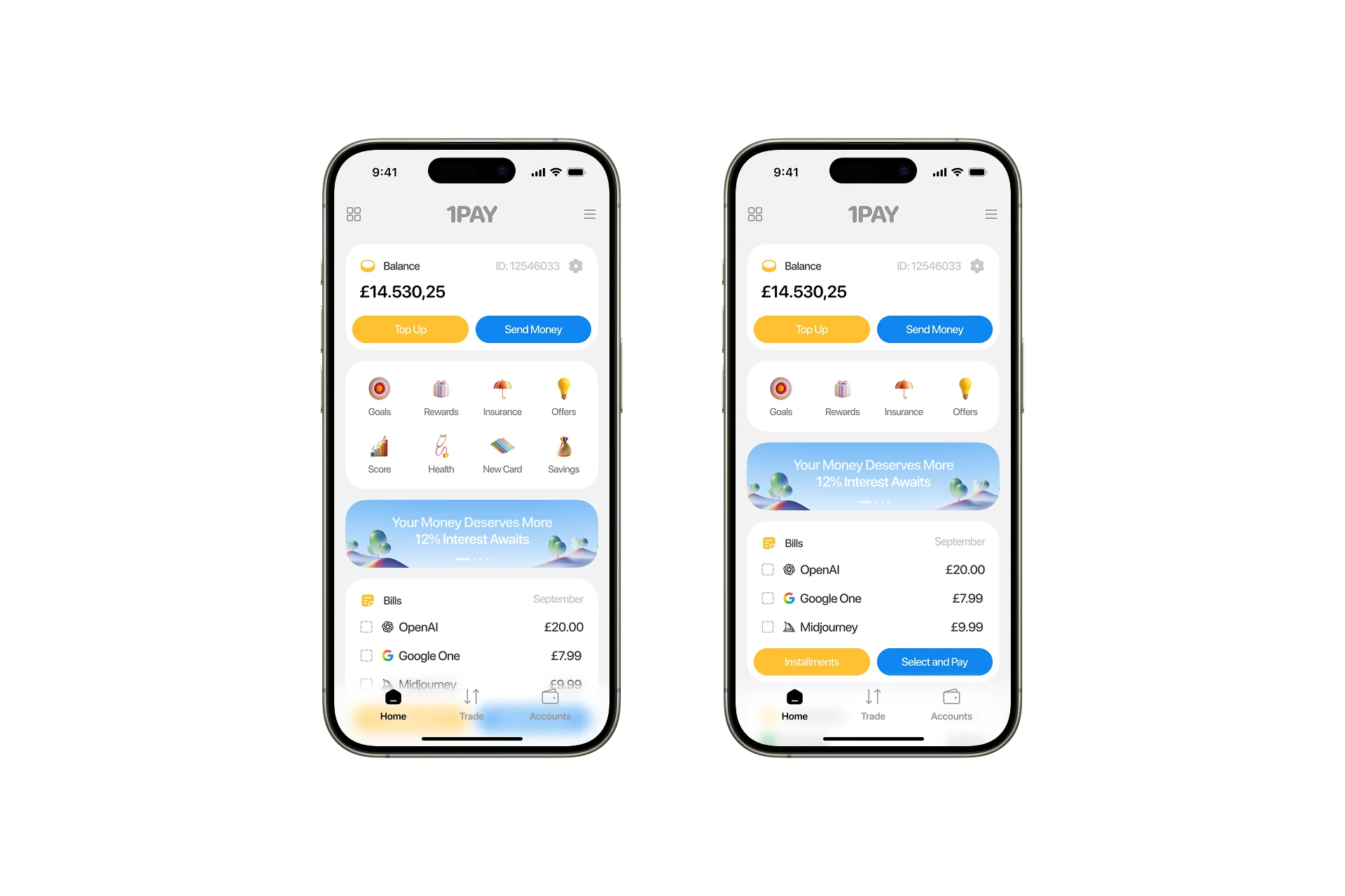 1PAY Fintech Dashboard & Web App Design Preview 1